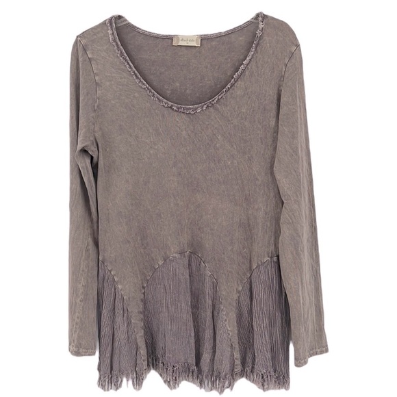 altar’d state scoop, neck, long sleeve, bohemian style top SZ M - Picture 1 of 10